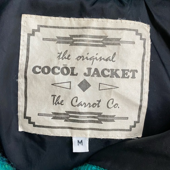 Vintage Carrot Co. Original Cocol Green Southwestern Oversized Bomber Jacket M - Picture 3 of 16